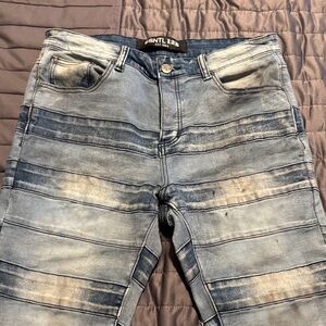 Esntl Lab Men’s Distressed Stacked Jeans